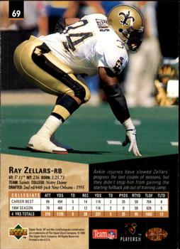 1995 SP #69 Ray Zellars Back