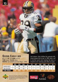 1995 SP #72 Quinn Early Back