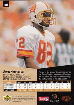 1995 SP #101 Alvin Harper Back