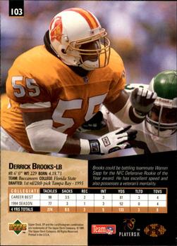 1995 SP #103 Derrick Brooks Back
