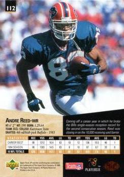 1995 SP #112 Andre Reed Back