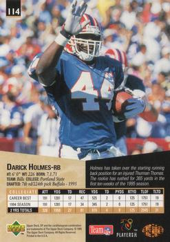 1995 SP #114 Darick Holmes Back