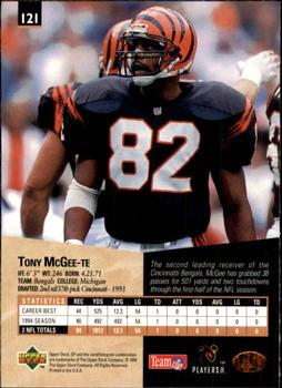 1995 SP #121 Tony McGee Back