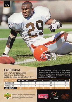 1995 SP #125 Eric Turner Back