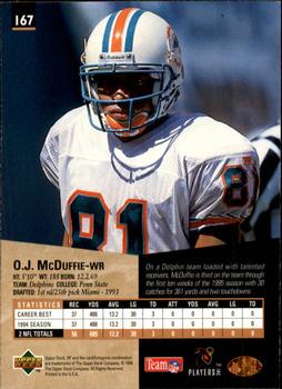 1995 SP #167 O.J. McDuffie Back