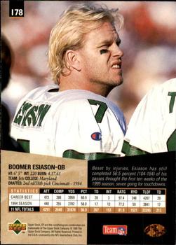 1995 SP #178 Boomer Esiason Back