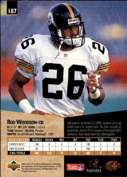 1995 SP #187 Rod Woodson Back