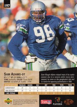 1995 SP #197 Sam Adams Back