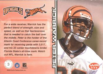 2000 Pacific Omega - AFC Conference Contenders #3 Peter Warrick Back