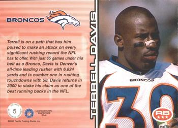 2000 Pacific Omega - AFC Conference Contenders #5 Terrell Davis Back
