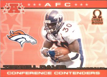 2000 Pacific Omega - AFC Conference Contenders #5 Terrell Davis Front