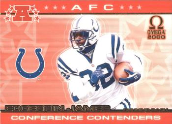 2000 Pacific Omega - AFC Conference Contenders #8 Edgerrin James Front