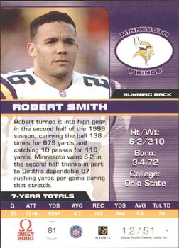 2000 Pacific Omega - Copper #81 Robert Smith Back