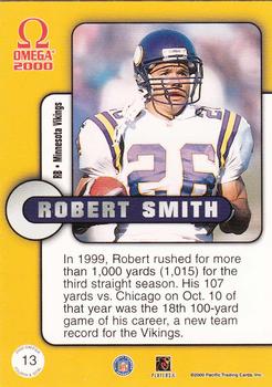 2000 Pacific Omega - Fourth & Goal #13 Robert Smith Back