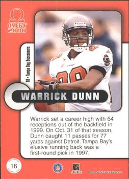 2000 Pacific Omega - Fourth & Goal #16 Warrick Dunn Back