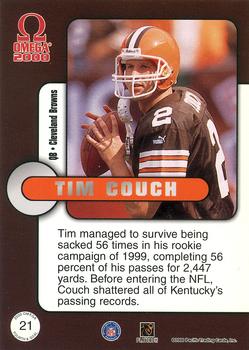 2000 Pacific Omega - Fourth & Goal #21 Tim Couch Back