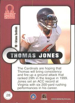2000 Pacific Omega - Fourth & Goal #28 Thomas Jones Back