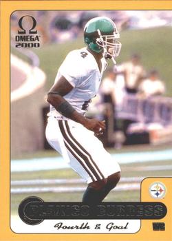 2000 Pacific Omega - Fourth & Goal #34 Plaxico Burress Front