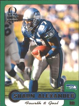 2000 Pacific Omega - Fourth & Goal #36 Shaun Alexander Front
