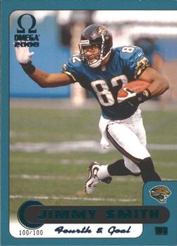 2000 Pacific Omega - Fourth & Goal Colored Foil #5 Jimmy Smith Front