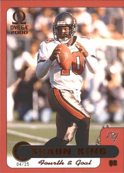 2000 Pacific Omega - Fourth & Goal Colored Foil #27 Shaun King Front