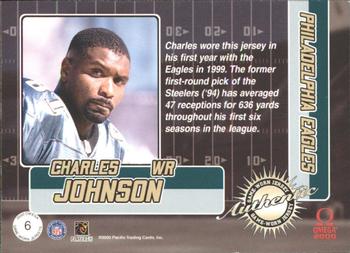 2000 Pacific Omega - Game Worn Jerseys #6 Charles Johnson Back