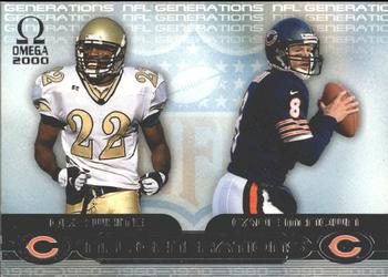 2000 Pacific Omega - NFL Generations #1 Dez White / Cade McNown Front