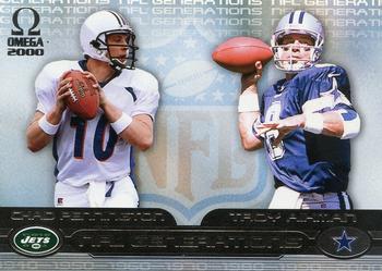 2000 Pacific Omega - NFL Generations #3 Chad Pennington / Troy Aikman Front
