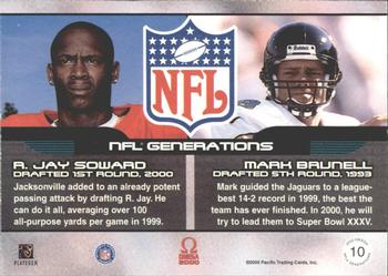 2000 Pacific Omega - NFL Generations #10 R.Jay Soward / Mark Brunell Back