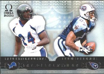 2000 Pacific Omega - NFL Generations #19 Reuben Droughns / Eddie George Front
