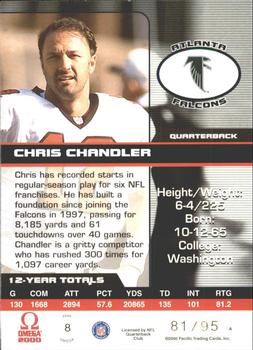 2000 Pacific Omega - Gold #8 Chris Chandler Back