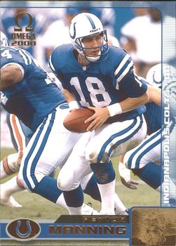 2000 Pacific Omega - Gold #60 Peyton Manning Front