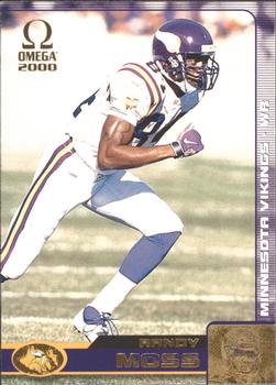 2000 Pacific Omega - Gold #80 Randy Moss Front