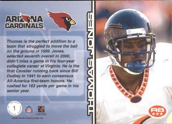 2000 Pacific Omega - NFC Conference Contenders #1 Thomas Jones Back