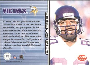 2000 Pacific Omega - NFC Conference Contenders #15 Cris Carter Back