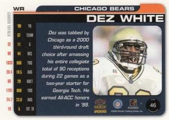 2000 Pacific Paramount - Draft Picks 325 #46 Dez White Back