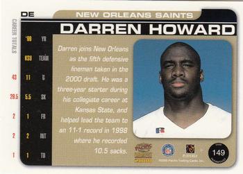 2000 Pacific Paramount - Draft Picks 325 #149 Darren Howard Back