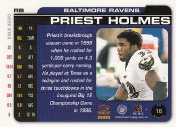 2000 Pacific Paramount - HoloGold #16 Priest Holmes Back