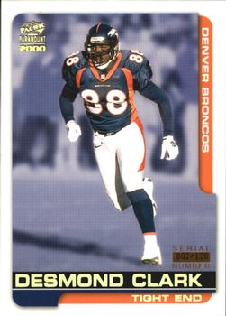 2000 Pacific Paramount - HoloGold #70 Desmond Clark Front