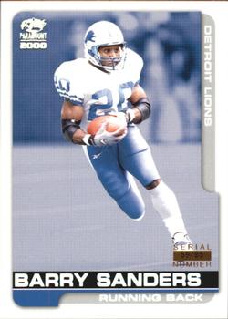 2000 Pacific Paramount - HoloSilver #85 Barry Sanders Front