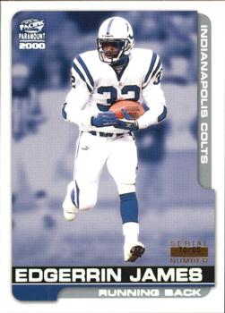 2000 Pacific Paramount - HoloSilver #99 Edgerrin James Front
