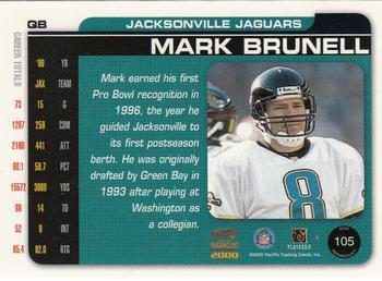 2000 Pacific Paramount - HoloSilver #105 Mark Brunell Back