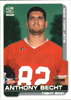 2000 Pacific Paramount - HoloSilver #162 Anthony Becht Front