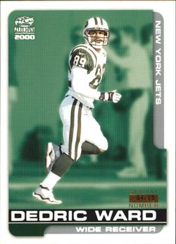 2000 Pacific Paramount - HoloSilver #169 Dedric Ward Front