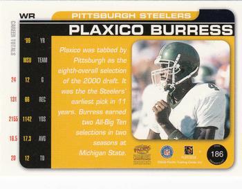 2000 Pacific Paramount - HoloSilver #186 Plaxico Burress Back