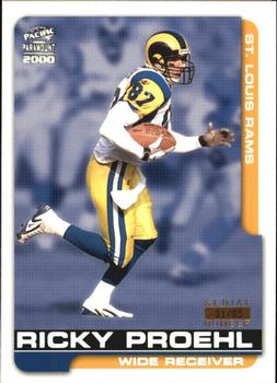 2000 Pacific Paramount - HoloSilver #199 Ricky Proehl Front