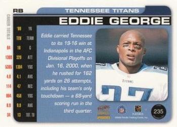 2000 Pacific Paramount - HoloSilver #235 Eddie George Back