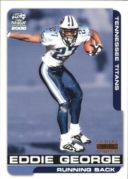 2000 Pacific Paramount - HoloSilver #235 Eddie George Front