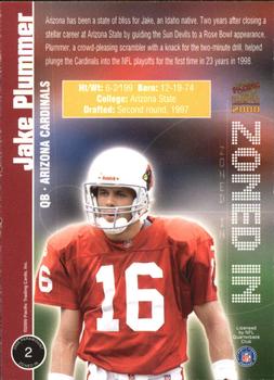 2000 Pacific Paramount - Zoned In #2 Jake Plummer Back