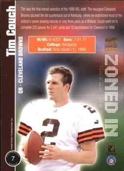 2000 Pacific Paramount - Zoned In #7 Tim Couch Back